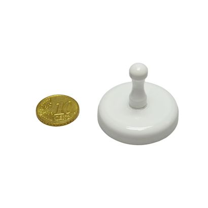 Imanes con mango, blancos 36 mm