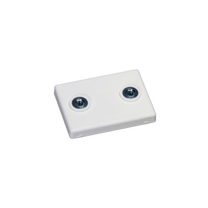 Imanes revestidos de goma, rectangulares, con agujero roscado null | 2x M4x4,5 mm | 14,9 kg