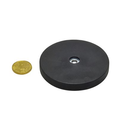 Imanes revestidos de goma con agujero cilíndrico 66 mm