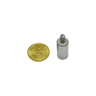 Bases magnéticas cilíndricas de AlNiCo con rosca 10 mm