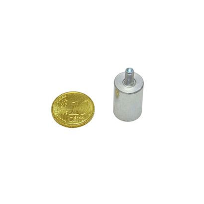 Bases magnéticas cilíndricas de AlNiCo con rosca 13 mm