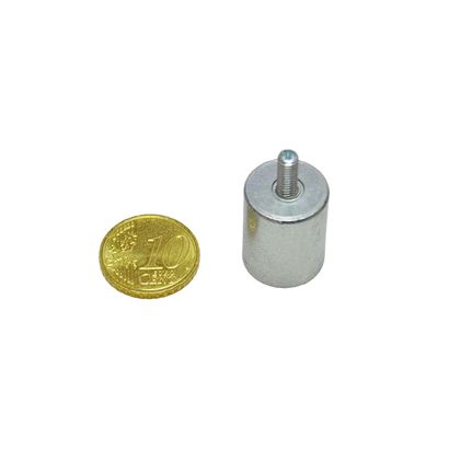 Bases magnéticas cilíndricas de AlNiCo con rosca 16 mm