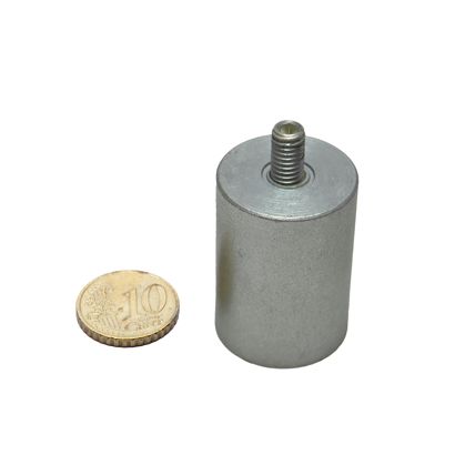 Bases magnéticas cilíndricas de AlNiCo con rosca 25 mm