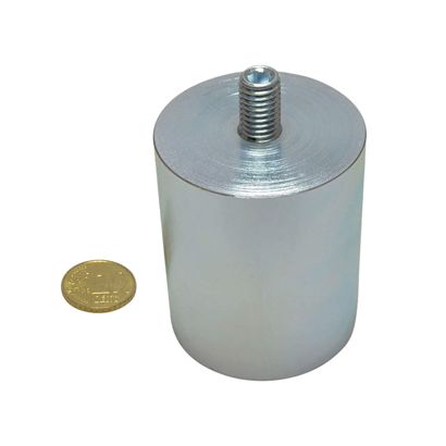 Bases magnéticas cilíndricas de AlNiCo con rosca 50 mm