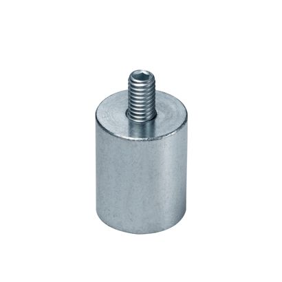 Bases magnéticas cilíndricas de neodimio con rosca 20 mm