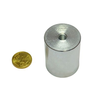 Bases magnéticas cilíndricas de AlNiCo con agujero roscado 32 mm | null