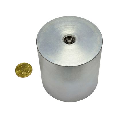 Bases magnéticas cilíndricas de AlNiCo con agujero roscado 63 mm | null