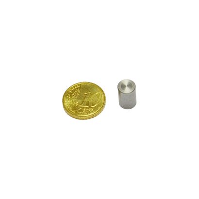 Bases magnéticas cilíndricas de neodimio con carcasa lisa 8 mm