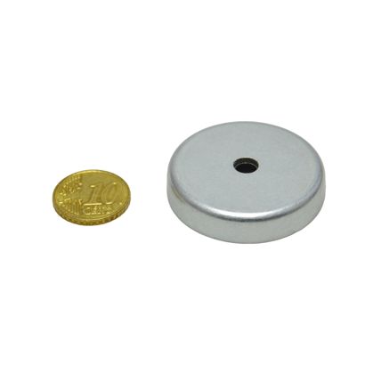 Bases magnéticas de ferrita con agujero avellanado 40 mm | null