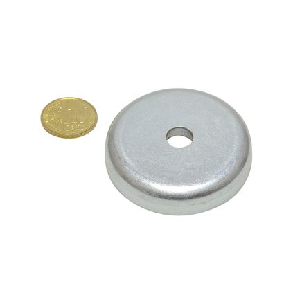 Imán de base con perforación y hundimiento, neodimio 47 mm | 75,6 kg | null