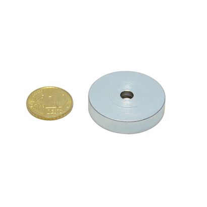 Bases magnéticas de SmCo con agujero avellanado 32 mm