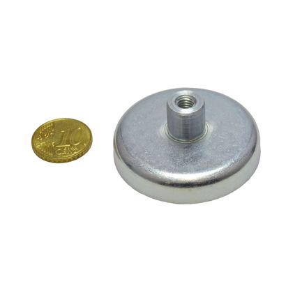 Bases magnéticas de ferrita con casquillo roscado 47 mm | 20,5 mm | null