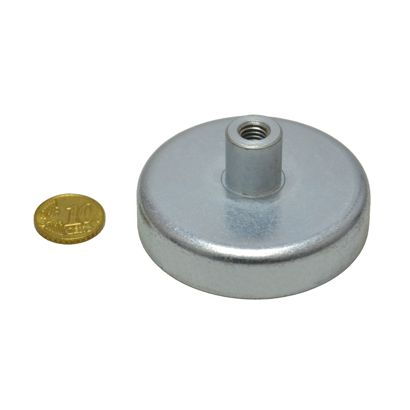 Bases magnéticas de ferrita con casquillo roscado 63 mm | 30 mm | null