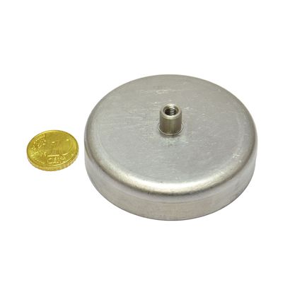 Bases magnéticas de ferrita con casquillo roscado 63 mm | 22 mm | null