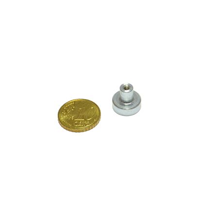 Bases magnéticas de SmCo con casquillo roscado 13 mm