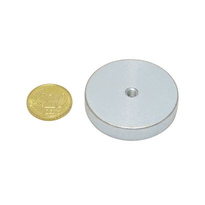 Bases magnéticas de neodimio con agujero roscado 40 mm