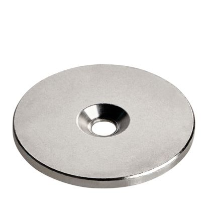 Disco de metal con agujero avellanado 42 mm