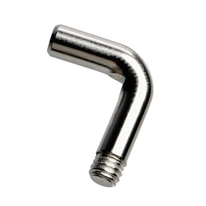 Ganchos en L con rosca M4, 17 x 14 mm 