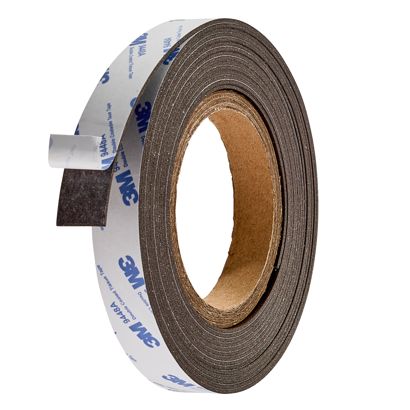 Cinta magnética de neodimio, autoadhesiva, extra fuerte 20 mm | 1.5 mm | 300 g/cm² | 5 m