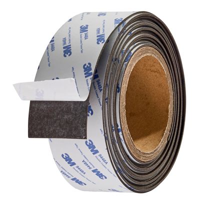 Cinta magnética de neodimio, autoadhesiva, extra fuerte 50 mm | 1.5 mm | 300 g/cm² | 5 m