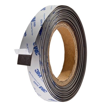 Cinta magnética de neodimio, autoadhesiva, extra fuerte 20 mm | 100 g/cm² | 10 m | 0,5 mm