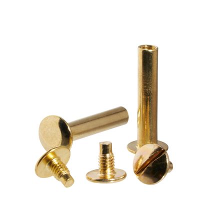 Tornillos para encuadernar, latonados 