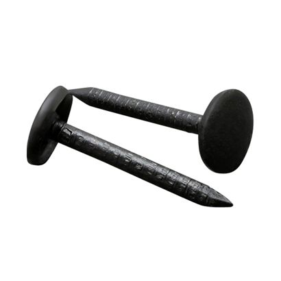 Clavos para libros de muestras, 25 mm, cabezal plano, barnizadas en negro 
