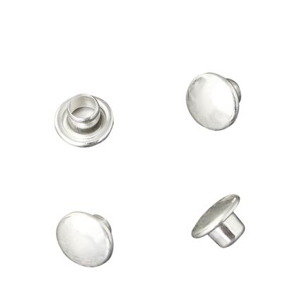 Remaches huecos dobles, parte superior, clase A, 7 mm de diámetro del cabezal 