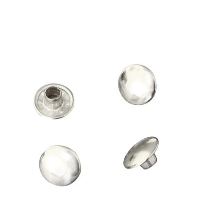 Remaches huecos dobles, parte superior, clase A, 9 mm de diámetro del cabezal 