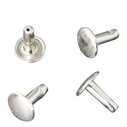 Remaches huecos dobles, parte inferior, cerrada, clase A, 9 mm de diámetro del cabezal 