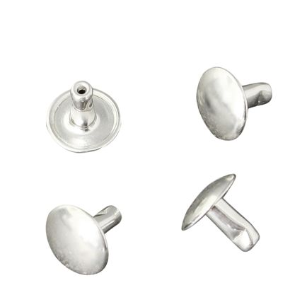 Remaches huecos dobles, parte inferior, cerrada, clase A, 9,1 mm de diámetro del cabezal 