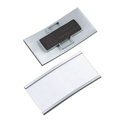 Tarjetas identificativas MEET magnéticas plata 