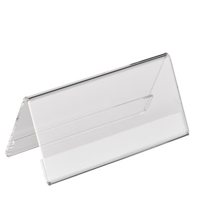 Portanombre de mesa, metacrilato 120 x 55 mm  | Formato horizontal 