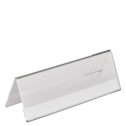 Portanombre de mesa, metacrilato 180 x 61 mm  | Formato horizontal 