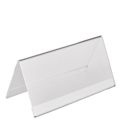 Portanombre de mesa, metacrilato 200 x 100 mm  | Formato horizontal 