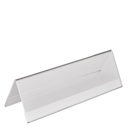 Portanombre de mesa, metacrilato formato horizontal | 250 x 80 mm