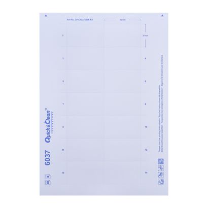 Plantillas de etiquetas imprimibles, en blanco Vista®/ Profil 40c, 60 x 37 mm