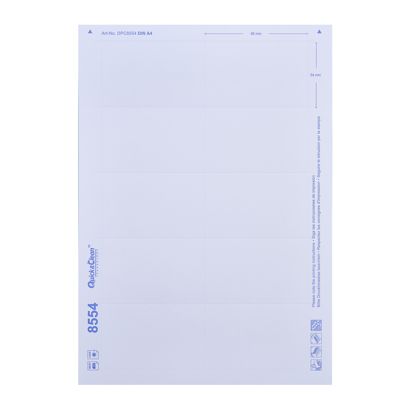 Plantillas de etiquetas imprimibles, en blanco Vista®/ Event/ Public/ Forum 60, 85 x 54 mm