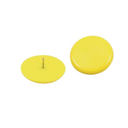 Chinchetas para tablones, ø = 30 mm amarillo  | 100 unidades embaladas 