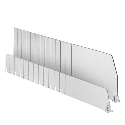 Separador "Flexible" sin tope frontal, transparente 