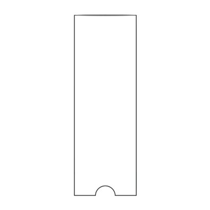 Fundas autoadhesivas para etiquetas, lado estrecho abierto 35 x 102 mm