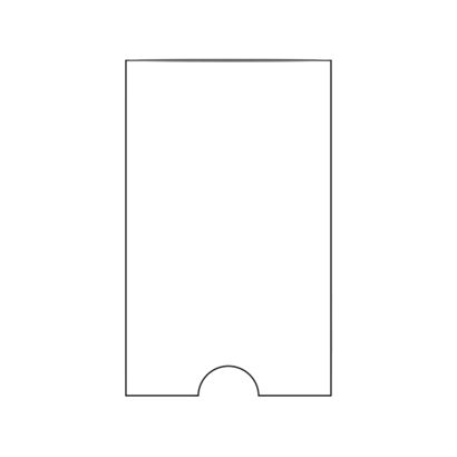 Fundas autoadhesivas para etiquetas, lado estrecho abierto 46 x 75 mm