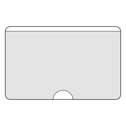 Sobres para tarjetas de visita, autoadhesivos, lámina de PP null | 95 x 60 mm