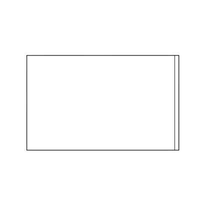 Fundas autoadhesivas para etiquetas, lado estrecho abierto 40 x 64 mm