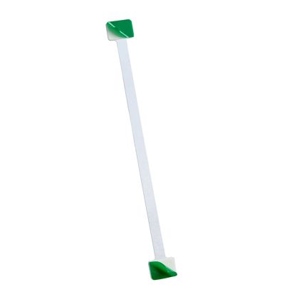 Wobbler para estantería, aluminio, 195 mm, permanente 