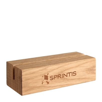 Portatarjetas MODUL con grabado 105 mm | madera de roble  | 2 caras en el lado longitudinal 