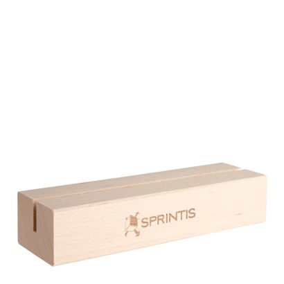 Portatarjetas MODUL con grabado 148 mm | madera de haya  | 1 cara en el lado longitudinal 