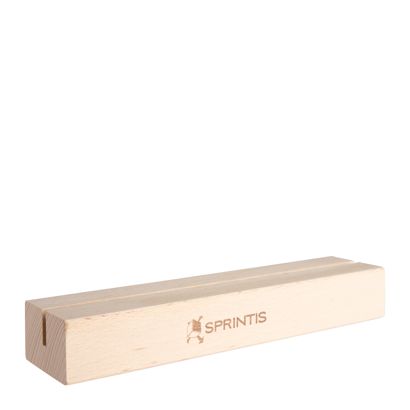 Portatarjetas MODUL con grabado 210 mm | madera de haya  | 1 cara en el lado longitudinal 
