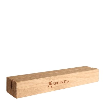 Portatarjetas MODUL con grabado 210 mm | madera de roble  | 2 caras en el lado longitudinal 