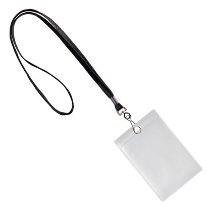 Porta tarjetas identificativas con lanyard formato vertical | null | A7